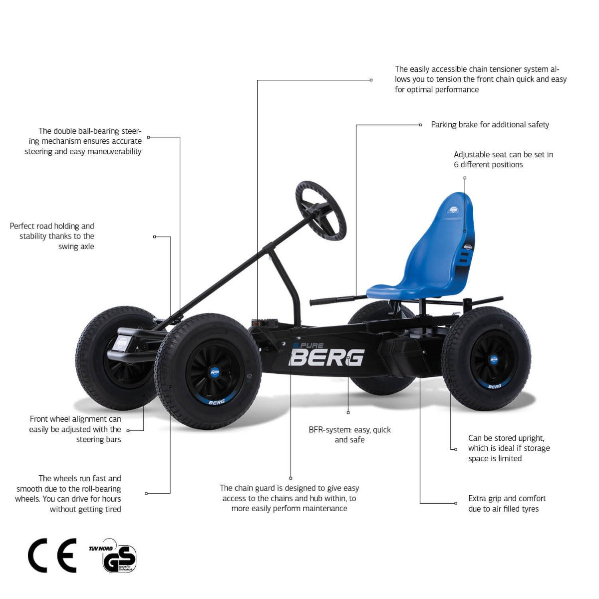 Berg X-Treme XXL BFR Pedal Kart