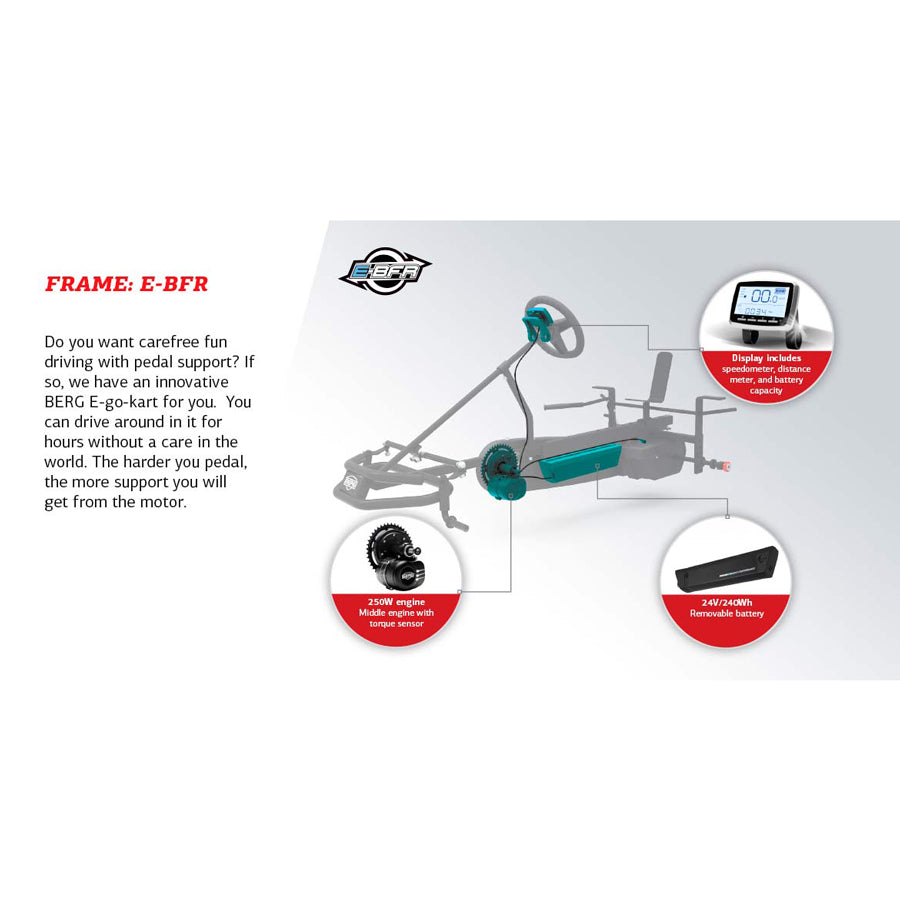 Berg X-Treme XXL Electric Pedal Kart