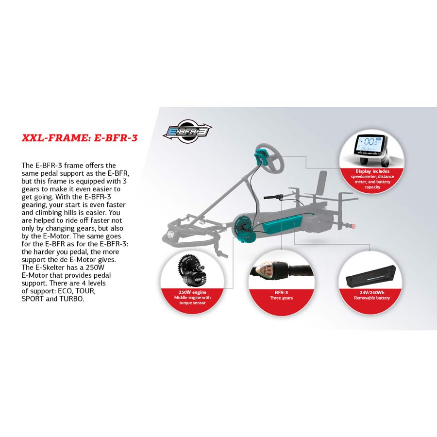 Berg X-Treme XXL Electric Pedal Kart