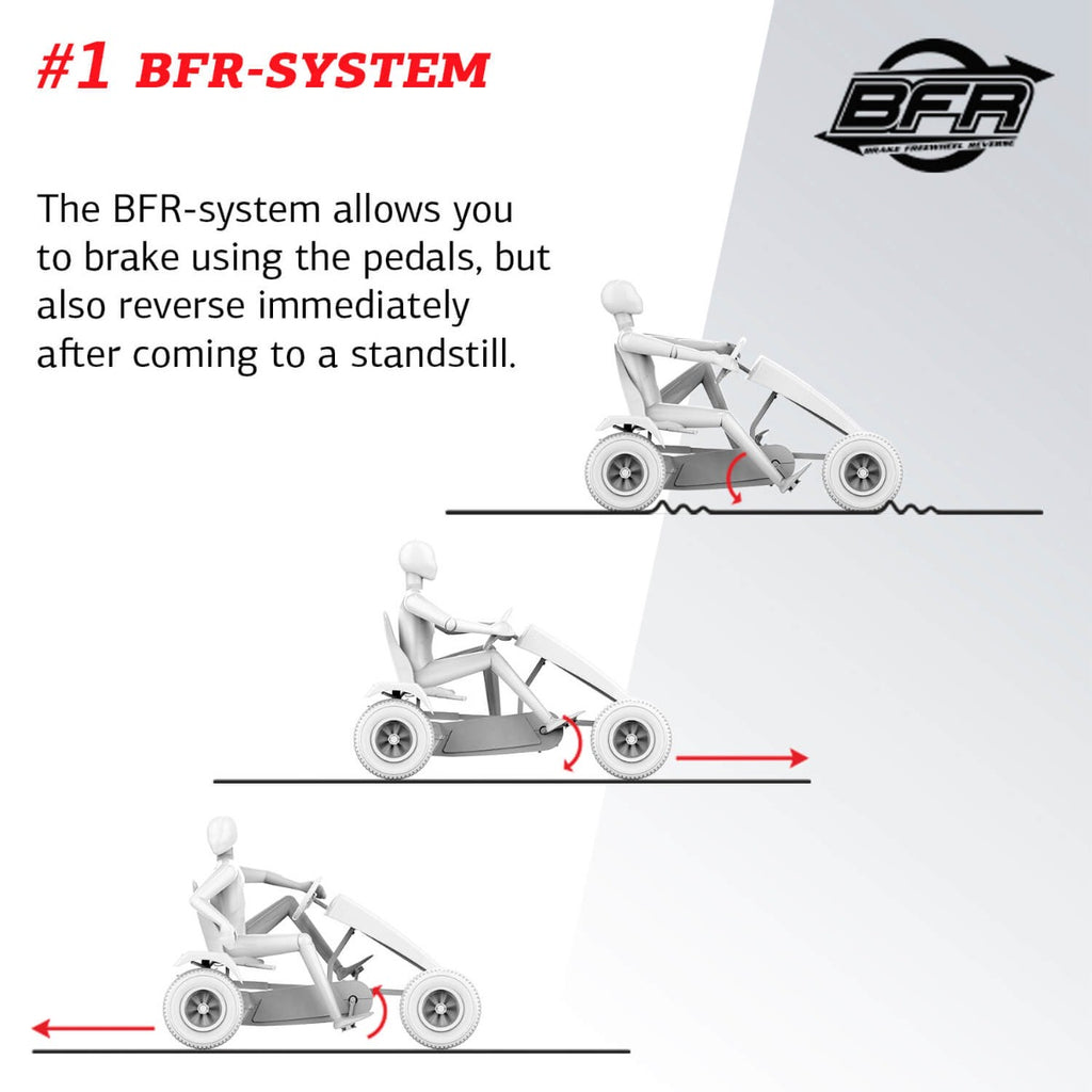 Berg Electronic X-Treme Off Road Pedal Kart | E-BFR Orange / XXL E-BFR